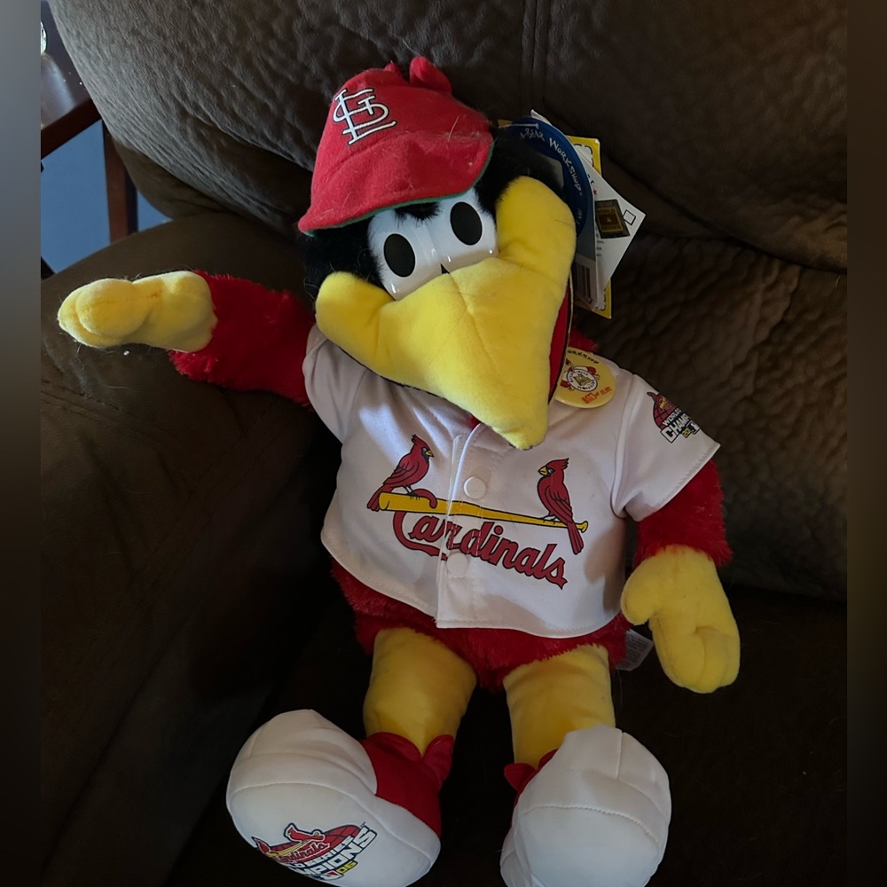 NWT Build A Bear Fredbird St. Louis Cardinals ~2006 World Series Champions.~